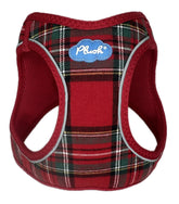 Plush Step In Harness Plaid Red